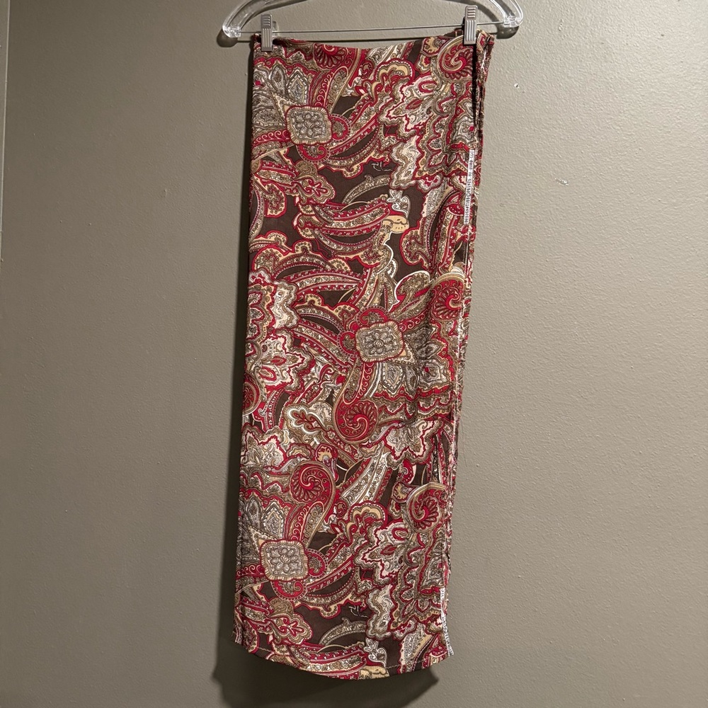 Paisley Print Rectangular Scarf 27.5 X 68.5”